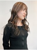 ダブルカラー 透明感 立体感 ハイライト ベージュ ケアブリーチ