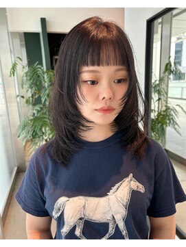 シキ オルガン 大宮(siki ORGAN) レイヤーカット 透明感カラー ワイドバング