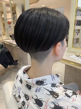 アッシュ 仙川店(Ash) ツーブロックボブ、刈り上げ女子、メンズライクショート