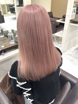 ワークスヘアー(WORKS HAIR) ホワイトピンクカラー