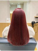 髪質改善カラー☆レッドブラウン
