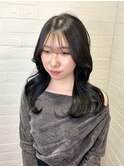 コリアンブラック/黒染めしない暗髪/透明感カラー/艶髪/韓国ヘア