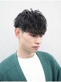 前下がり刈り上げショートマッシュ