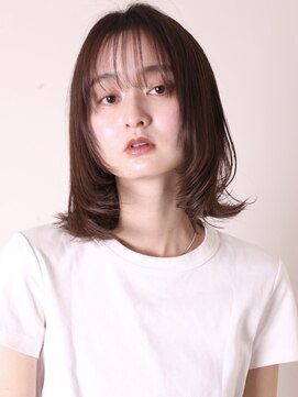ヨファ ヘアー 芦屋店(YOFA hair) 似合わせカット20代30代40代50代レイヤーカットミディアム0502
