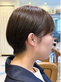 ミニウルフレイヤーカット顔周りカット前髪カットショート/大宮