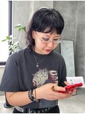 ウルフカットウルフパーママレット刈り上げかっこいいレイヤー