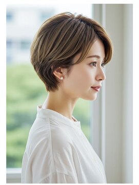 ネックス 表参道本店(nex) #ショートボブ#表参道駅#ハイライト#白髪ぼかし#白髪#白髪染め