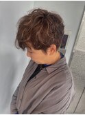 柔らかパーマの大人ショート