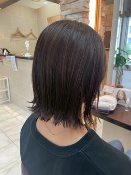 髪質改善/顔周りレイヤーカット/グレージュ[千葉/千葉駅]