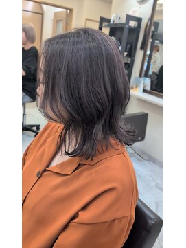 白髪ぼかしブリーチ歴あり/秋冬ワンカラー◎