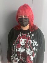 エニフォーイーストハム(Eni for eastham)&nbsp;ブリーチカラー/ハイトーンレッド/ウルフヘア