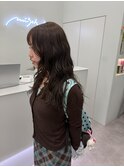 ロングレイヤーパーマ/ベージュカラー