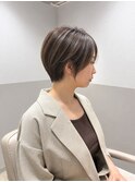 大人可愛い★丸みショートボブ★