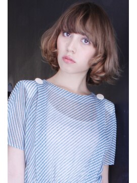 ブーケ(BOUQUET) ラフカール　質感ボブ　重軽　こなれミディ　くせ毛風　レディ