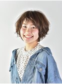カジュアルショートボブ