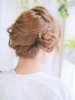 ヘアメイク ナル(hair make nalu)&nbsp;カジュアルシニヨンアップスタイル