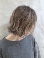 ムウ 難波(MOU)&nbsp;ボブハイライト_エッジショートくびれセミディたまねぎアレンジ