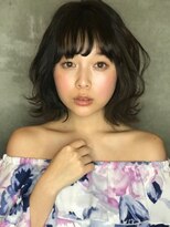 シャレンドビトワ(Sharend Bitowa) スタイリング簡単！20代30代大人可愛い愛され暗髪アッシュミディ