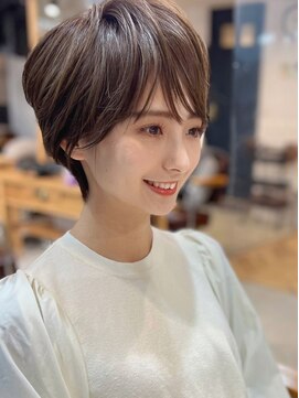 サードバイローラン(THiRD by ROULAND) デジタルパーマミニウルフテラコッタくすみブルー20代30代40代