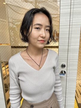 ビファインクーアヴェダ(Be fine coo AVEDA) ゆるめパーマが魅力的なオトナ女性ボブ