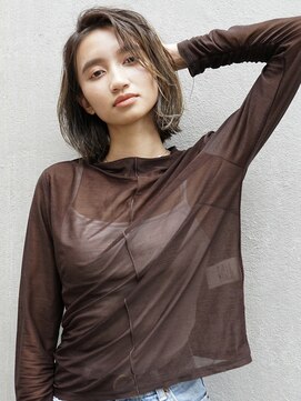 レッド(RED) ウェット無造作ボブ