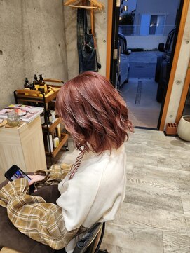ヘアメイク ゼロ(0) ピンクヘアーでGIRLIEに☆