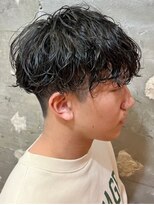 メンズマッシュパーマ波巻きツイストスパイラルパーマ札幌大通