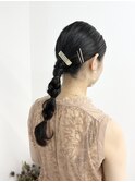 《sheer /氏家》＃タイト＃編み下ろしアレンジ＃結婚式お呼ばれ