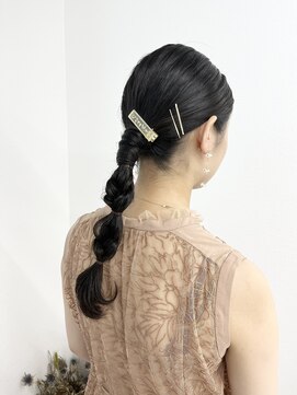 シアー(sheer) 《sheer /氏家》＃タイト＃編み下ろしアレンジ＃結婚式お呼ばれ