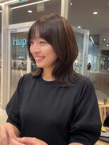 エクリジユウガオカ(equri Jiyugaoka) 【自由が丘】韓国ミディ×水素カラー/30代40代50代/アースカラー