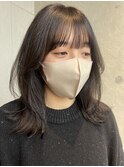 透明感グレージュ 春カラー