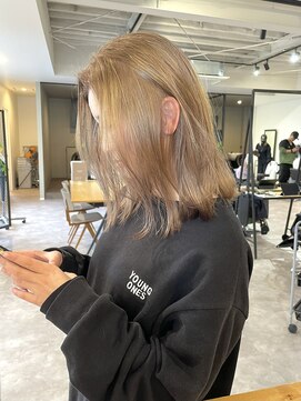 ナンバー(number+) 20代30代40代ダブルカラーミルクティーアッシュ透明感