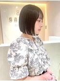 ぱつっとミニボブ