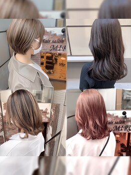 ヘアサロン ミロ(Hair Salon MIRO)の写真/“透明感×艶×高彩度”が叶う“イルミナカラー”取扱い♪周りと差がつくカラーをあなたに…☆