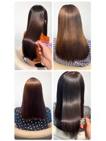 美容室フルール&nbsp;20代30代40代髪質改善カラーアッシュベージュ艶感