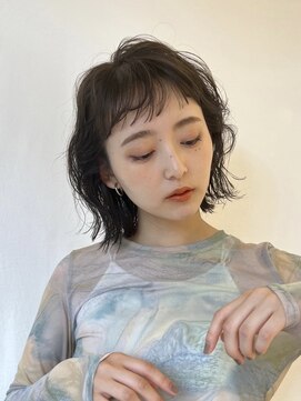 ラボヌールヘアーリアン 川越店(La Bonheur hair Lien) 顎下ボブでゆる巻きヘア♪
