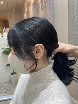 アグゼ(axe)の写真/流行の韓国風ヘアが叶う♪透明感を重視した最新のトレンドスタイルをご提案☆アップスタイルも印象的に◎