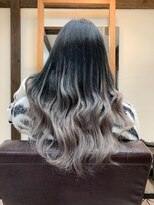 ガルボ ヘアー(garbo hair) プルエクステ 10代 20代 バレイヤージュ 外国人風カラー グレー