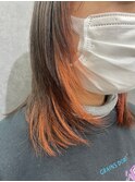 イヤリングカラー×オレンジくびレイヤー
