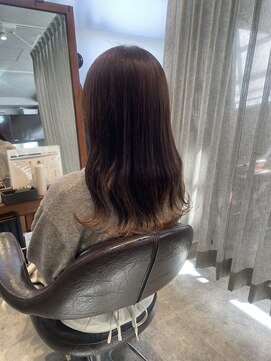 アニュー ヘア アンド ケア(a New hair&care) ブリーチなし大人可愛いマロンブラウン似合わせロングヘア