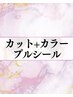カット＋カラー＋プルシールエクステ80本51,500→34,900
