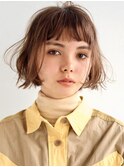 イメチェン/ホワイトブロンド/外ハネボブ/美髪/表参道/髪質改善