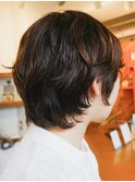 〈○11〉ショート韓国ボブハイライト髪質改善ブリーチ前髪20代30
