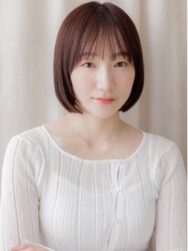 カバーヘア ブリス 志木南口駅前店(COVER HAIR bliss) 艶感ストレート姫カットレイヤー切りっぱなしボブZ志木20代30代