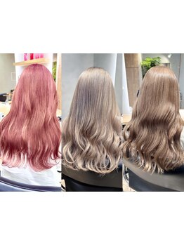 “ダメージレスなブリーチ”が大人気！外国人風の透明感・ツヤ感・色持ちも◎カラーが楽しくなる♪