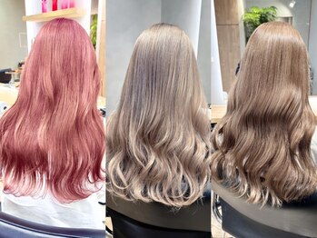 ノアル 大宮店(NOAHL)の写真/“ダメージレスなブリーチ”が大人気!外国人風の透明感・ツヤ感・色持ちも◎カラーが楽しくなる♪