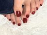 フットネイル【ジェルネイル】ワンカラー～持ち込みデザインOK　￥8800