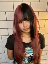 ベレーザ 渋谷(BELEZA)&nbsp;16578ブリーチダブルカラーハッシュカットルーツカラーエクステ