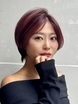 ディオ アンド ルーチェ(Dio&Luce)&nbsp;大人小顔ショート／艶ラベンダーカラー／麻布十番美容室