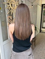 ヘアプレイスソル (HAIR PLACE SoL)&nbsp;艶髪ケアカラー/ショコラブラウン/ロング